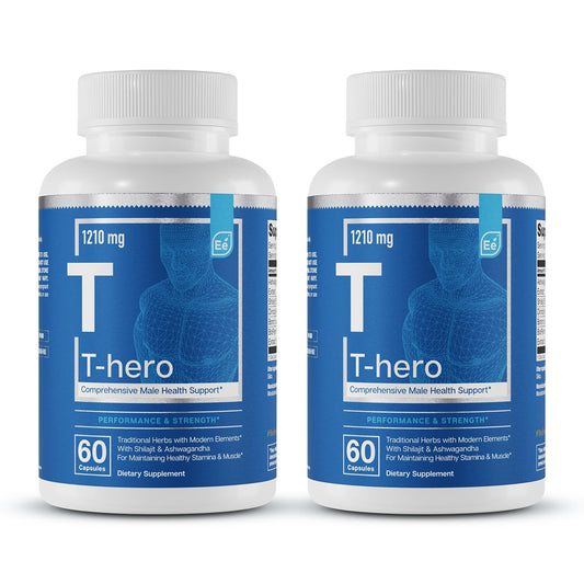 Essential Elements T-Hero bottle label for daily vitality support.