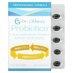 Essential Formulas Dr Ohhira's Probiotics Professional bottle showing the fermented blend for gut support.