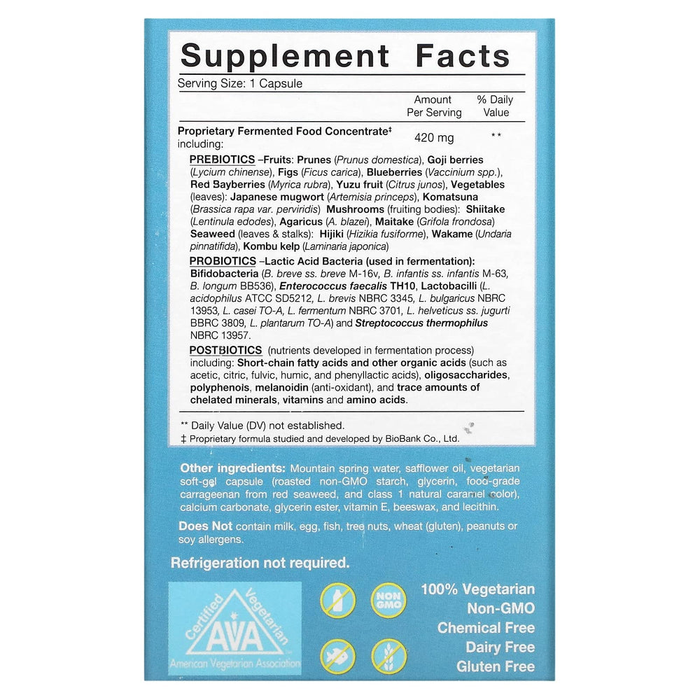 Close-up of Essential Formulas Dr Ohhira's Probiotics Professional capsules for daily digestive support.
