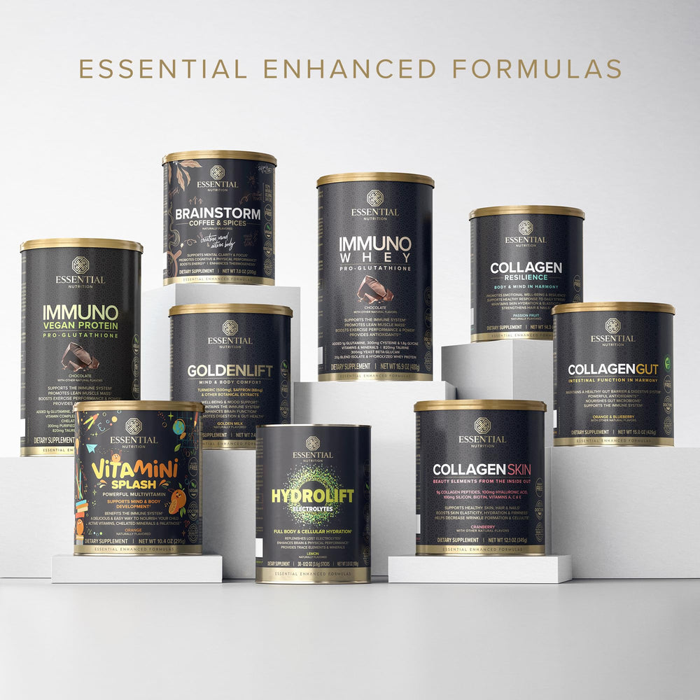 Essential Nutrition Collagen Resilience on kitchen counter for keto-friendly routines.