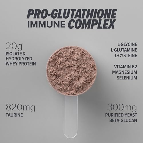 Scoop close-up highlighting added amino acids and beta-glucan