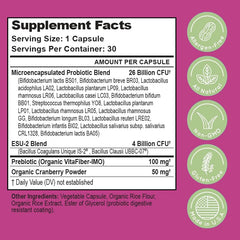 Essential Source Triactive Biotics micro-encapsulation graphic illustrating gut delivery.
