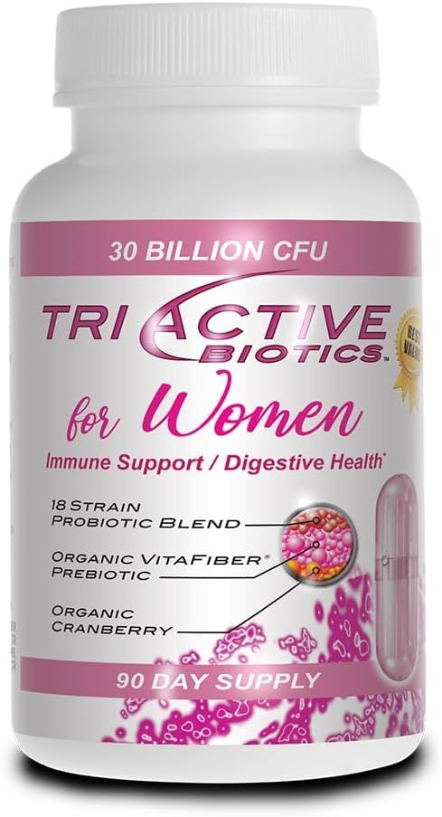 Essential Source Triactive Biotics bottle open with capsules for daily wellness