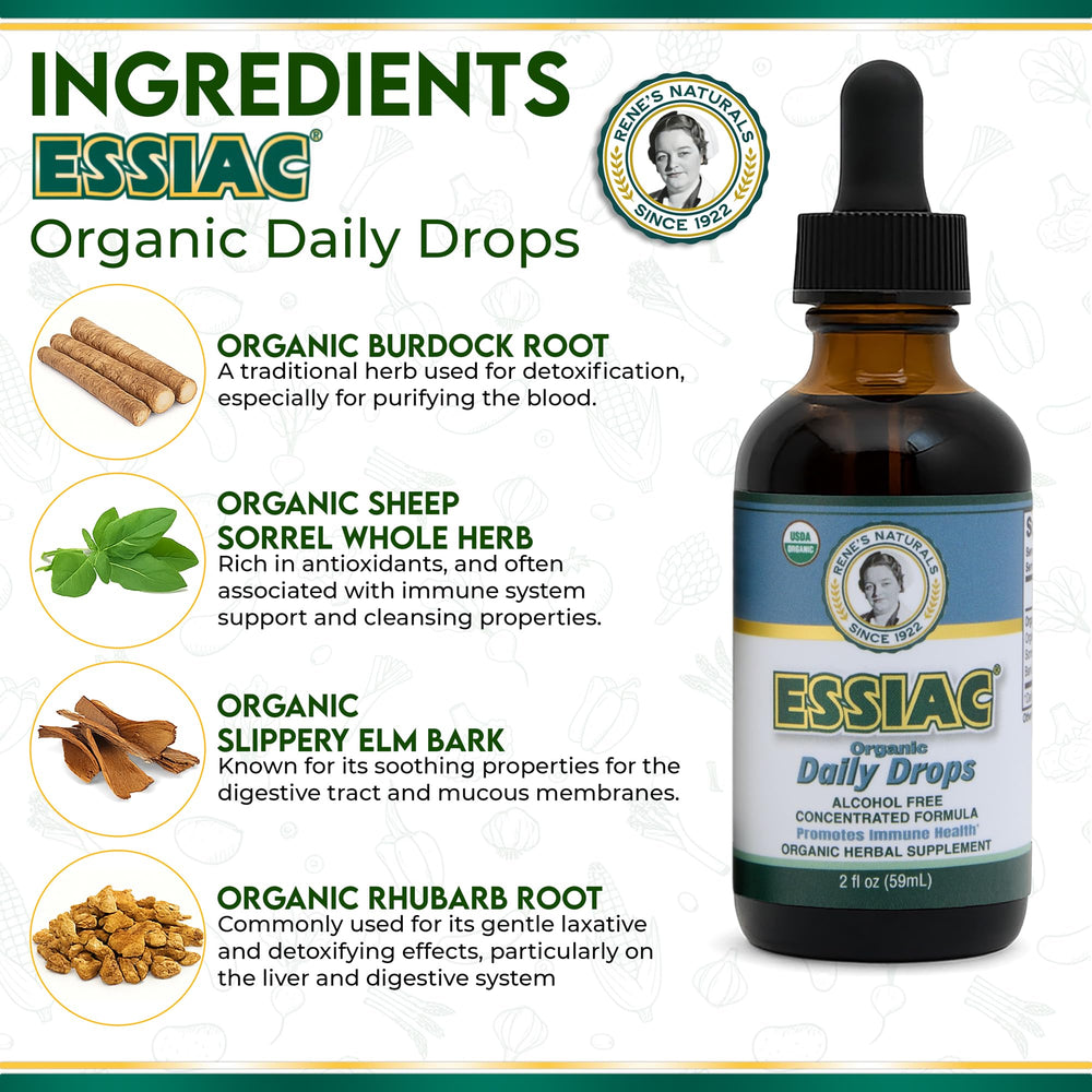 Close-up of the Essiac daily drops dropper for easy dosing.