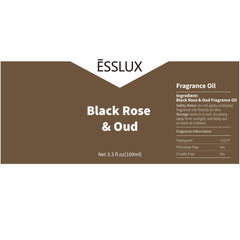 ESSLUX Black Rose & Oud fragrance oil diffuser mist for cozy rooms