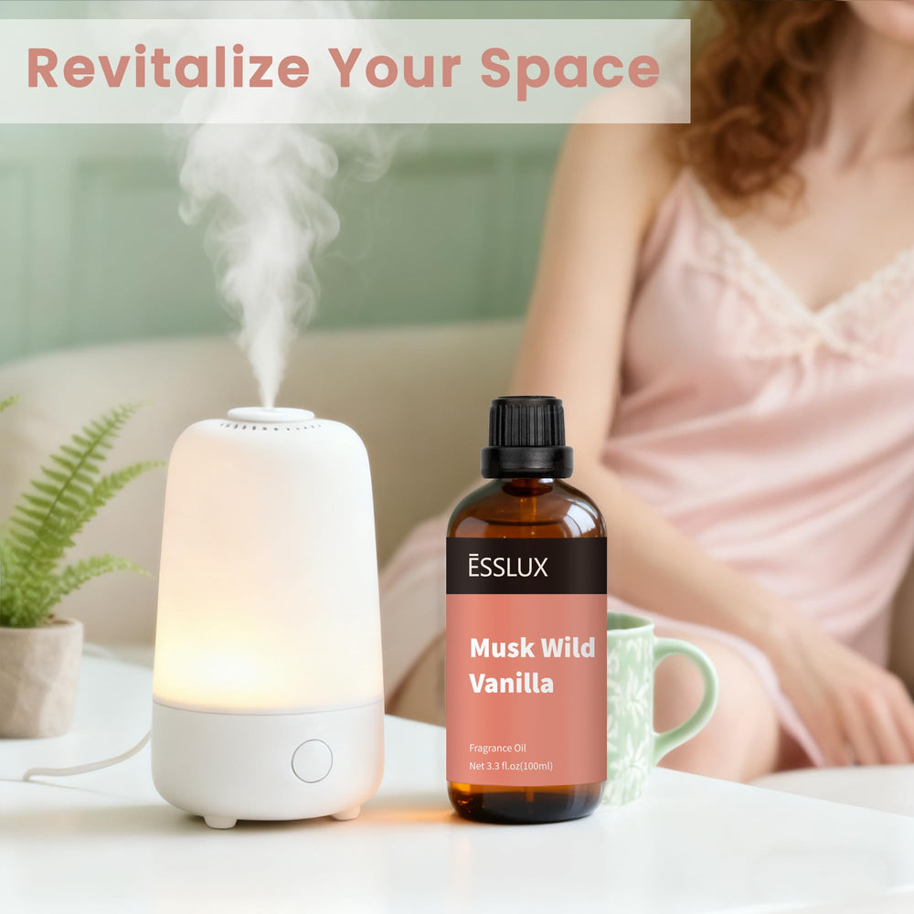 ESSLUX Musk Wild Vanilla soap making scene highlighting skin friendly fragrance