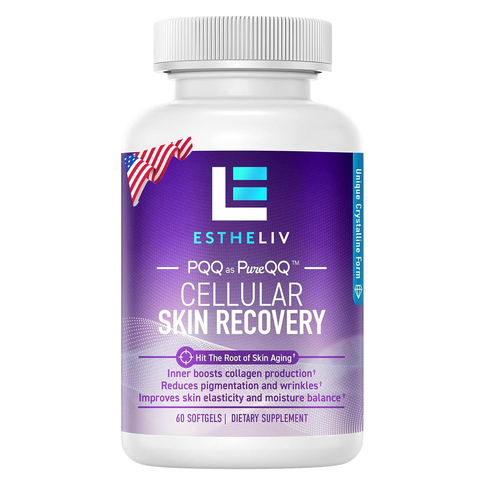 ESTHELIV Cellular Skin Recovery bottle and capsules for daily skin nourishment.