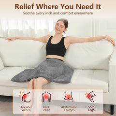 ESTINGO heating pad offers four heat levels to tailor warmth to your needs.