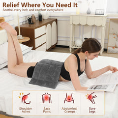 ESTINGO weighted heating pad neck and shoulders targets tense areas with soothing heat.