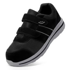 Estinko diabetic shoes with Velcro strap for easy on-off and adjustable fit.