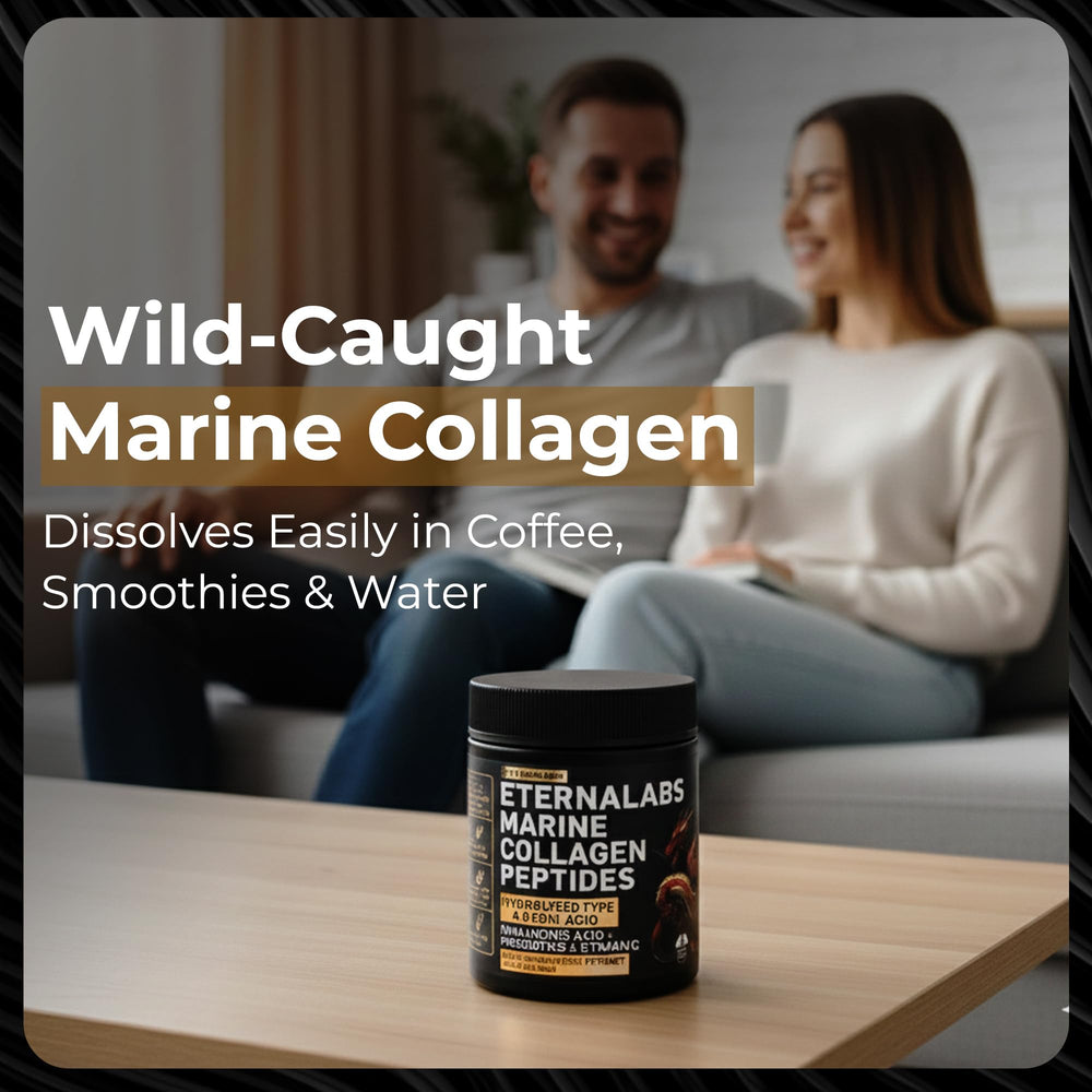 Ingredient label of Eternalabs collagen showing Type I & III origin
