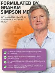 USA-made Eternity Medicine Rx packaging emphasizing clean, non-GMO formulation