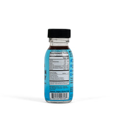 Ethan's Organic Clean Energy Shots served in a glass highlighting a fast brain boost.