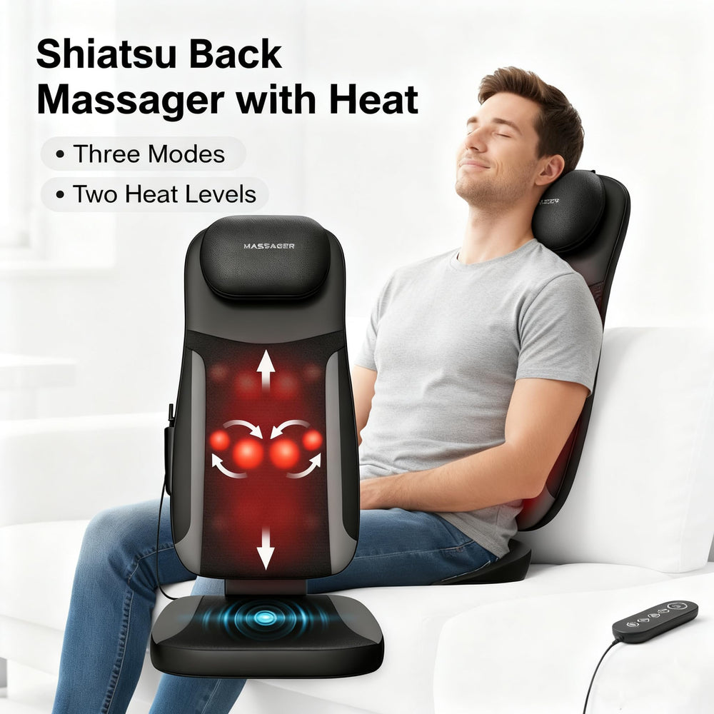 Ethereal Wellness 4D Shiatsu technology delivers deep kneading and rolling comfort