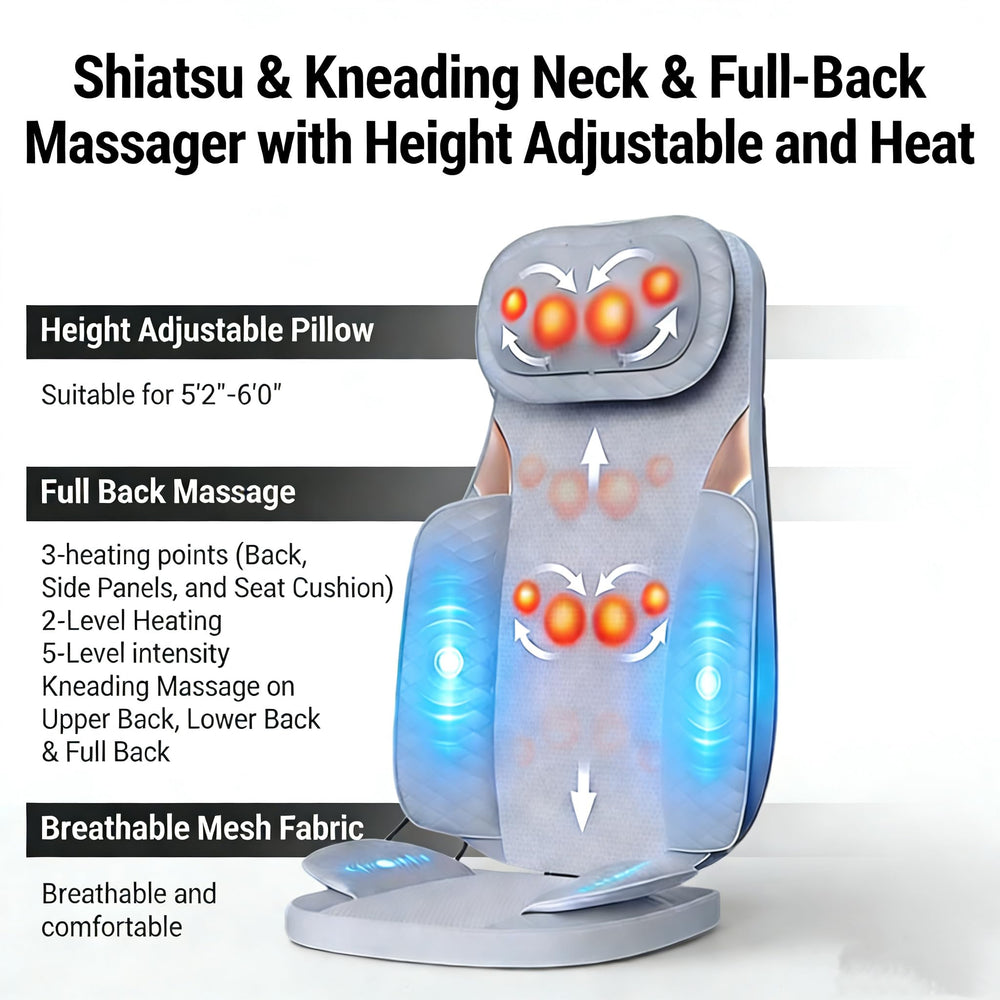 Ethereal Wellness 35cm rolling massage track provides smooth full-back coverage.