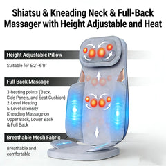Ethereal Wellness 35cm rolling massage track provides smooth full-back coverage.