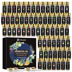 Ethlauff 64-pack essential oils set front view for diffusion.