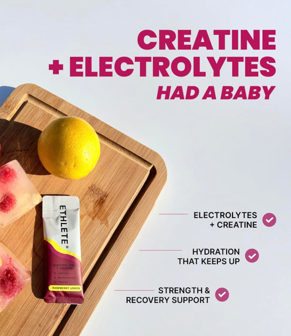 Ethlete Electrolytes pink Himalayan salt signals mineral replenishment.