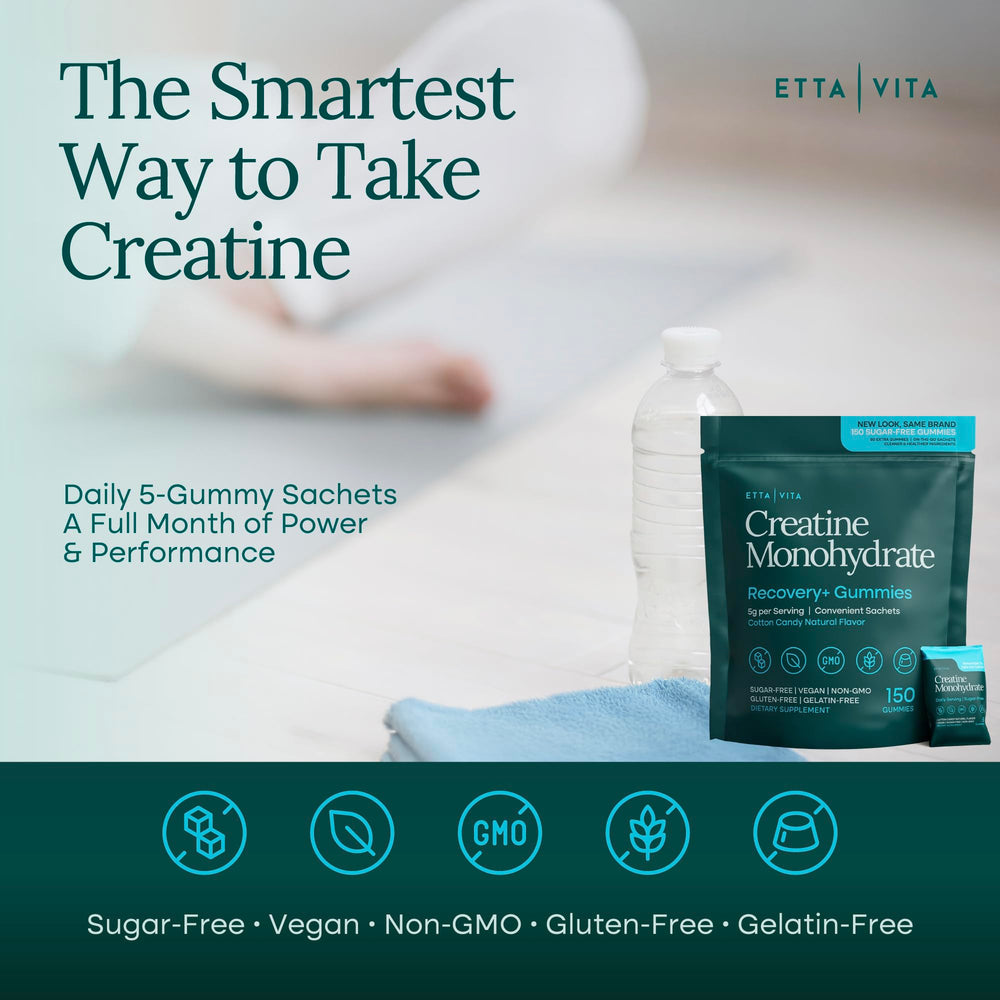Etta Vita bottle featuring GMP seal, emphasizing purity and quality.