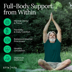 Etta Vita delayed-release capsules container showcasing slow-release design