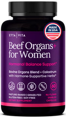 Etta Vita Primal beef organ ovary capsule for women's vitality and balance.