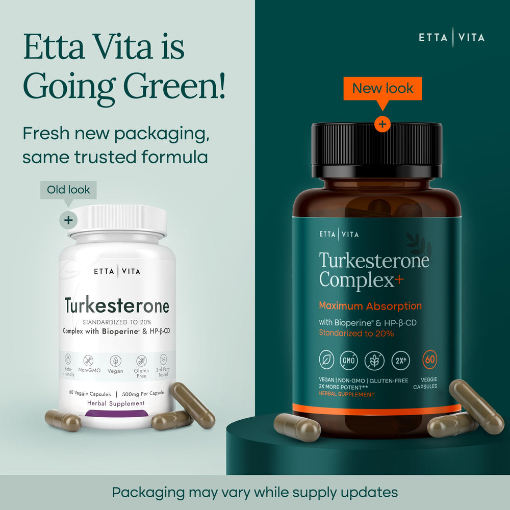 Etta Vita vegan turkesterone formulation details.