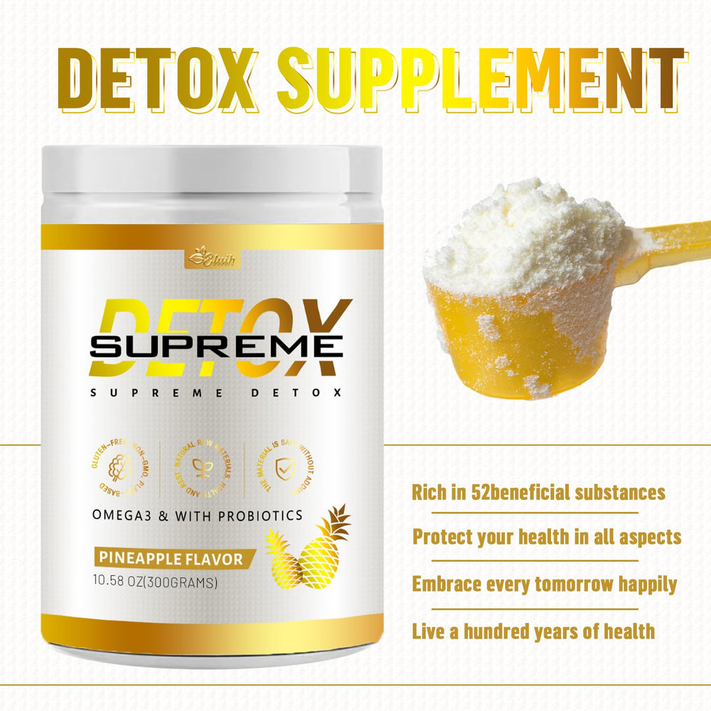 ETUIH Supreme Detox daily-use scene with glass and scoop