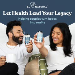 Eu Natural Conception for Him bottle pour shot emphasizing minerals.