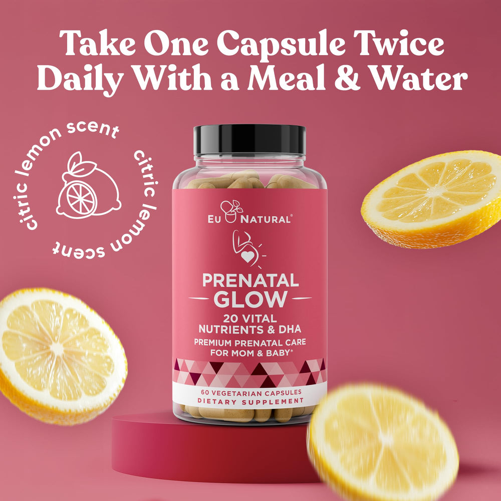 Eu Natural Glow packaging box highlights quality and USA-made production.