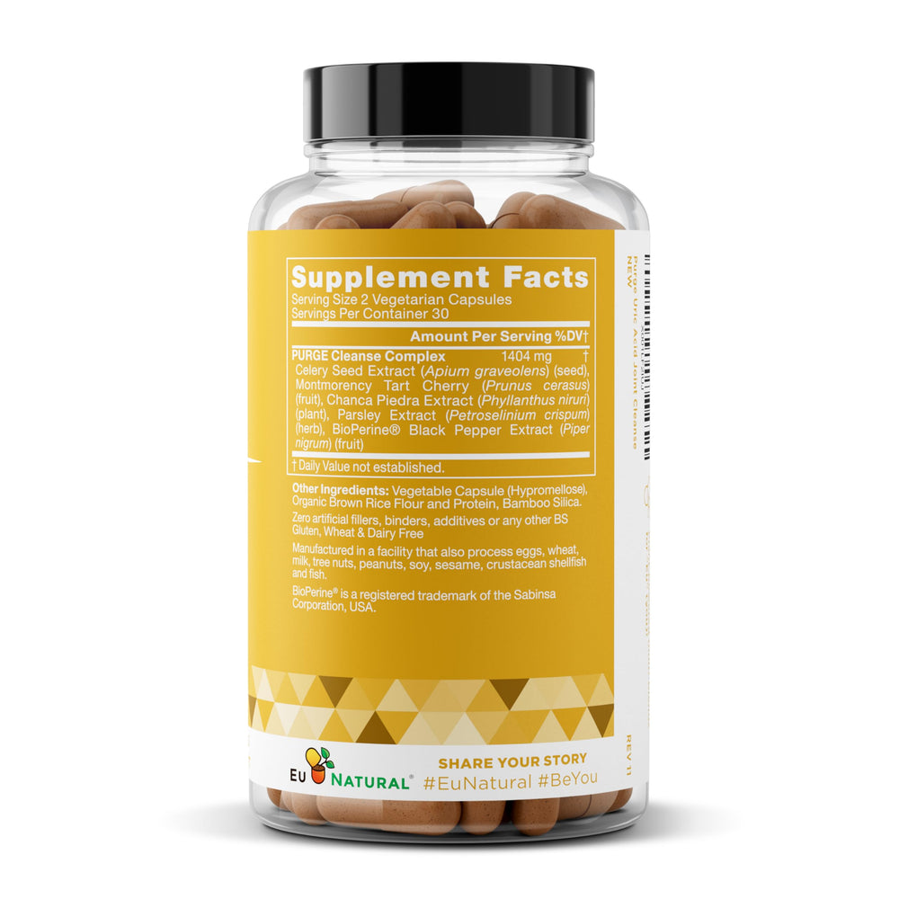 Eu Natural Purge capsule being taken as part of daily routine