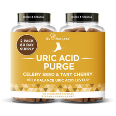 Eu Natural Purge Uric Acid Flush bottle for daily uric acid support and mobility