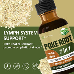 Dropper close-up shows quick absorption potential in poke root blend