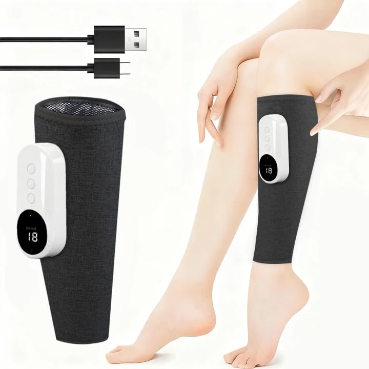 Eulay Leg Massager showing 360 wrap for ankles and calves, targeted compression.