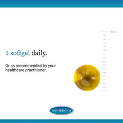 EuroMedica A•D•K2 Cardio Health ingredients panel highlights vitamins A, D3, K2.