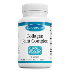 EuroMedica Collagen Joint Complex bottle supports joint mobility.