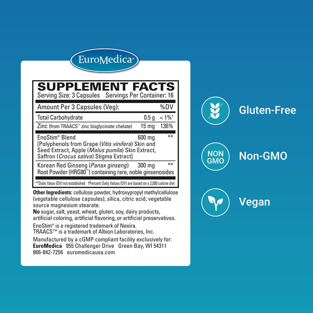 EuroMedica Male Health zinc-enhanced tablet highlighted for extra health support