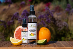 EuroSpa Aromatics Citrus Infused label on bottle highlighting premium aromatherapy