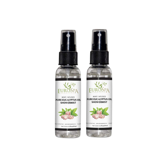 EuroSpa Aromatics pure eucalyptus oil ShowerMist bottle for at-home spa aroma
