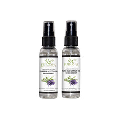 EuroSpa Aromatics pure eucalyptus oil showermist bottle offers a refreshing aromatherapy moment.