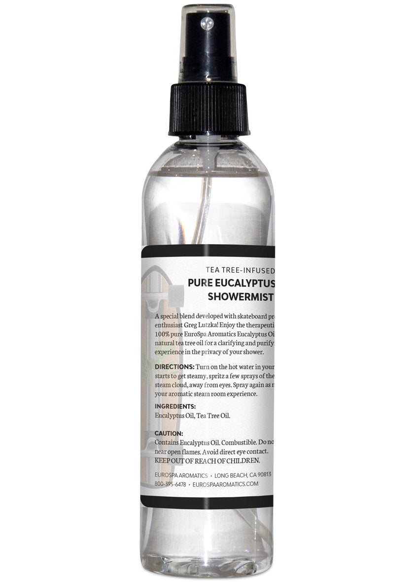 EuroSpa Aromatics eucalyptus oil steam room diffuser creates an invigorating shower ambience