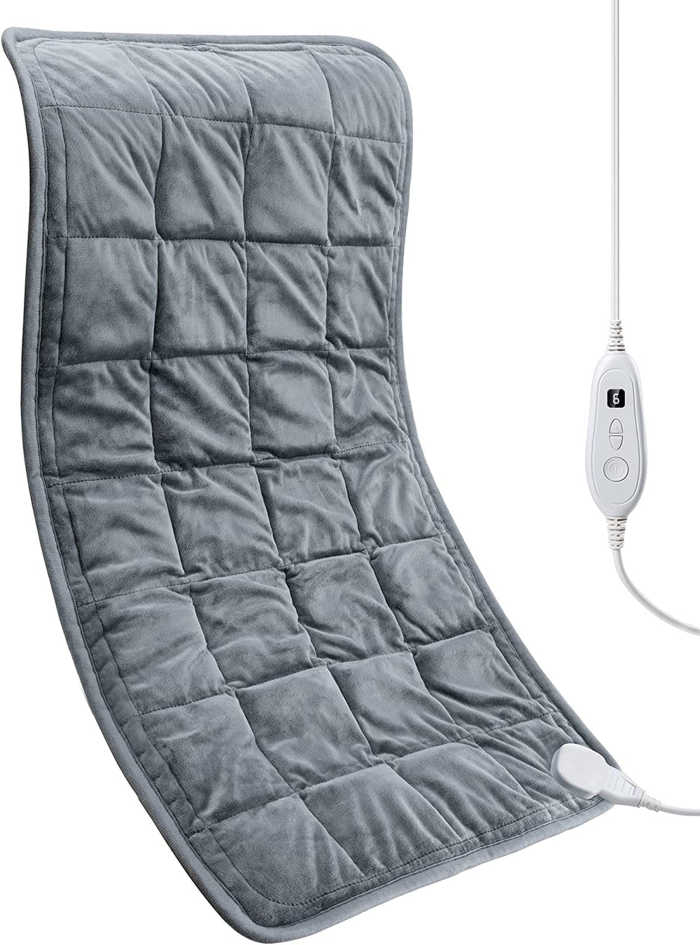 Evajoy weighted heating pad 17x33 cover for broad back warmth.