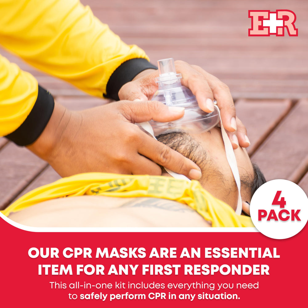 Ever Ready First Aid adult CPR mask with safe, hands-free resuscitation
