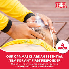 Ever Ready First Aid adult CPR mask with safe, hands-free resuscitation