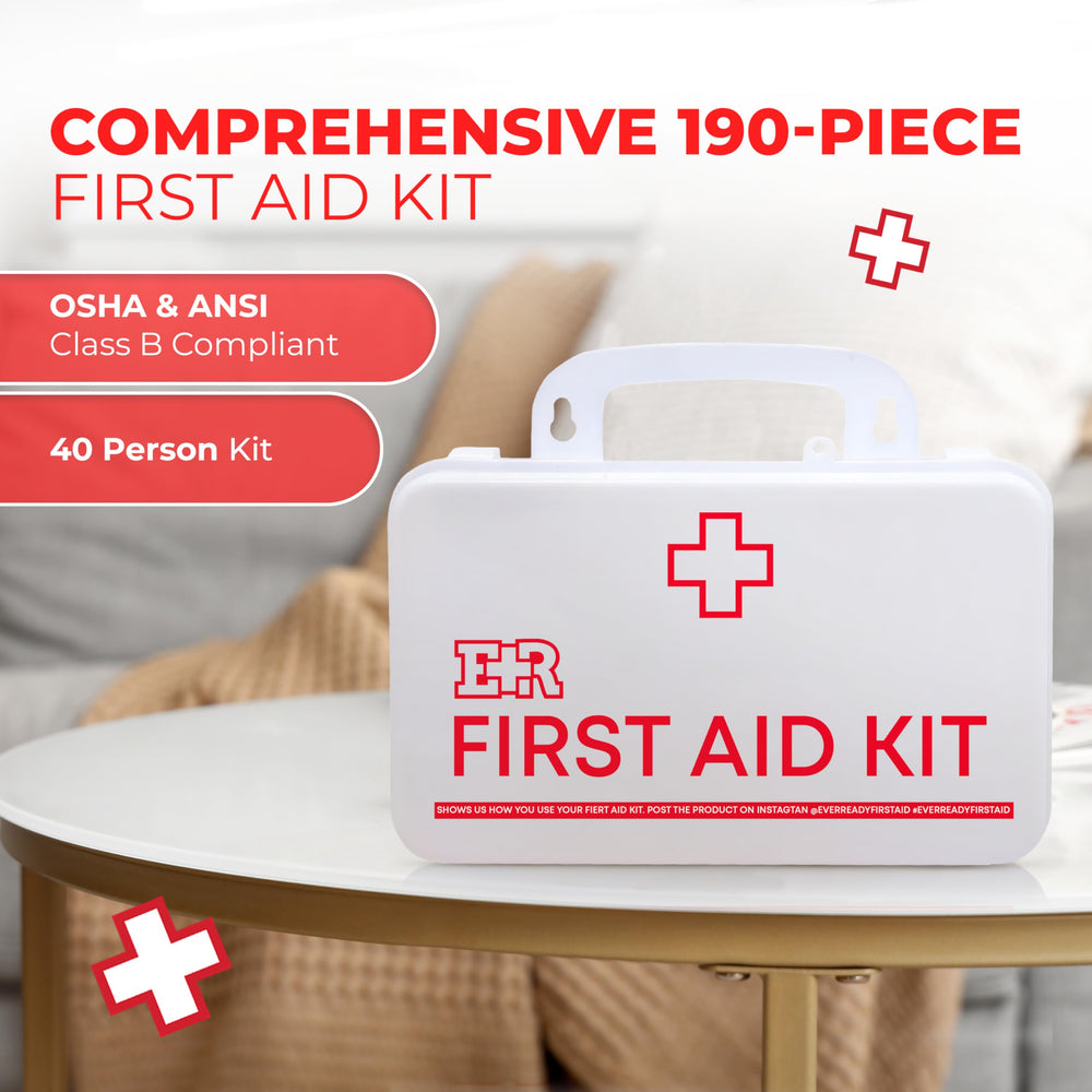 Ever Ready kit portable carry handle enables easy movement between areas.