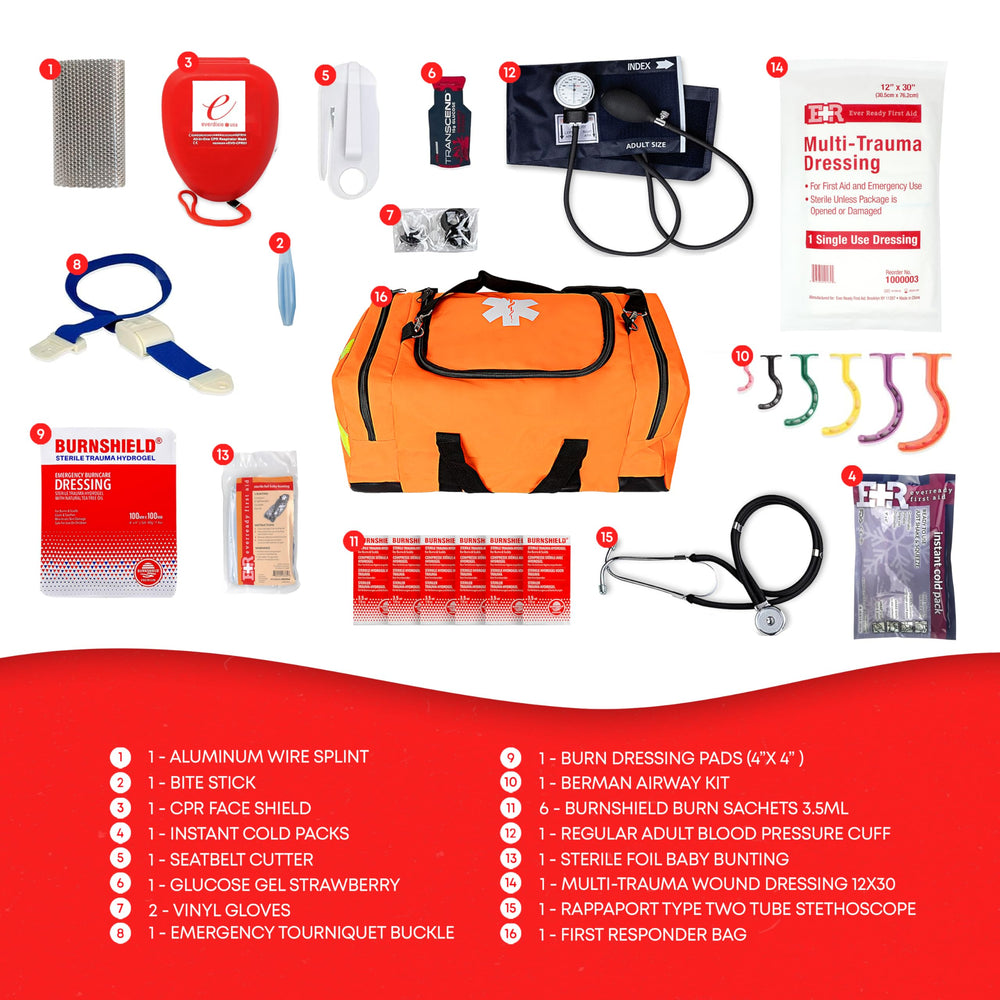 Removable padded liner in Ever Ready trauma kit bag for customizable storage