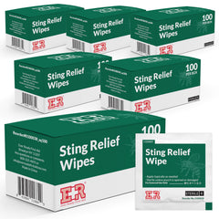 Ever Ready Sting Relief Wipes packaging closeup for on the go relief
