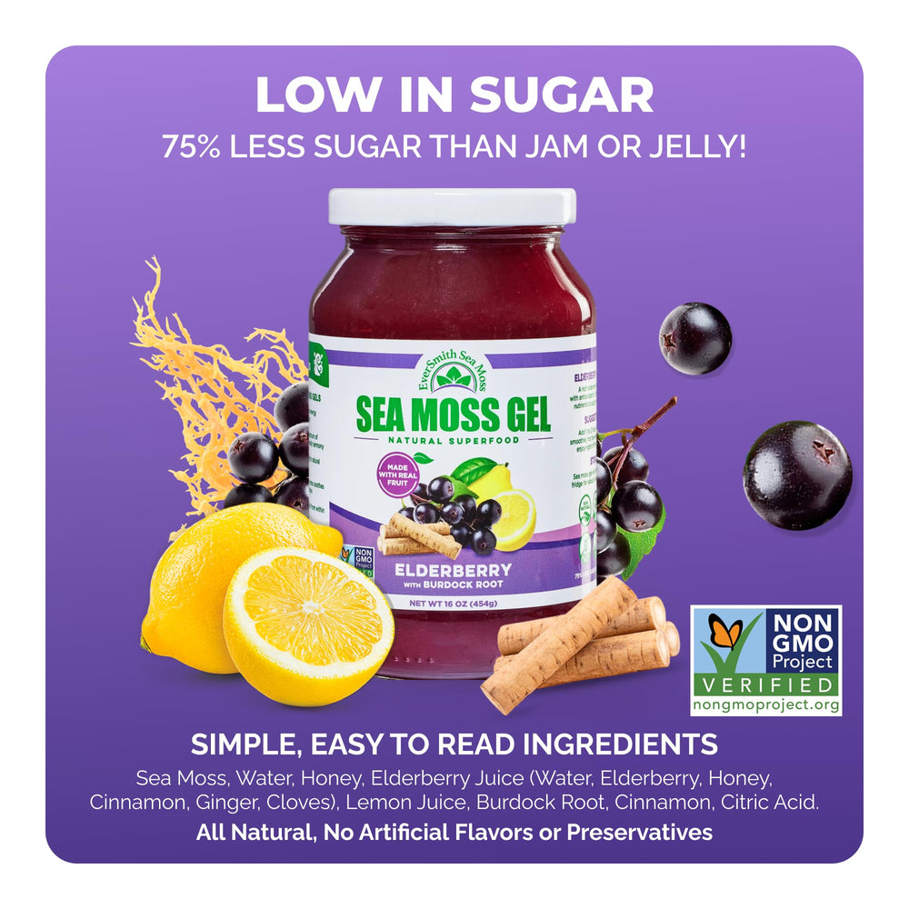 EverSmith Organics sea moss gel jar packaging for storage