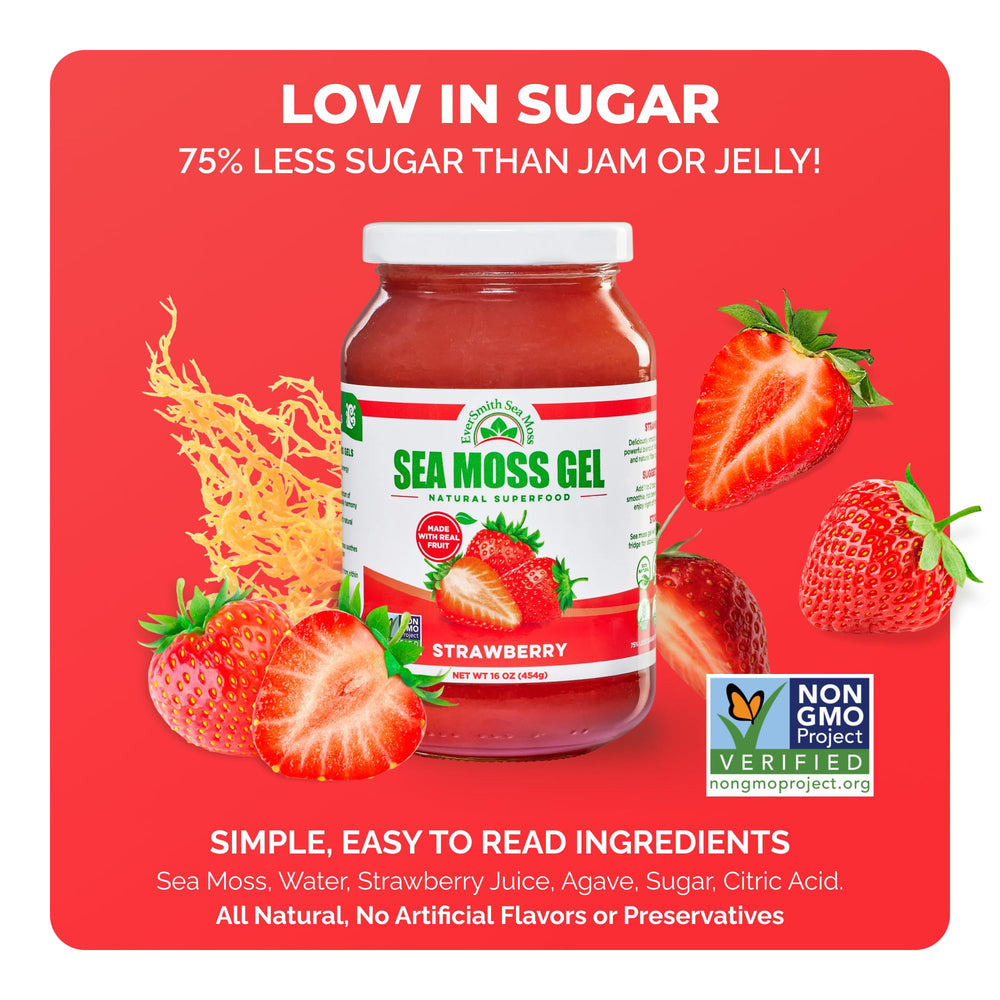 EverSmith Organics sea moss gel back-label highlights USA-made origin