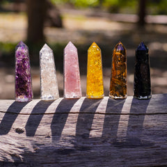 Ever Vibes black tourmaline necklace complements wand set with balance