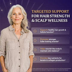 EVERFAITH Hair Formula Plus bottle back label emphasizes USA-made quality.